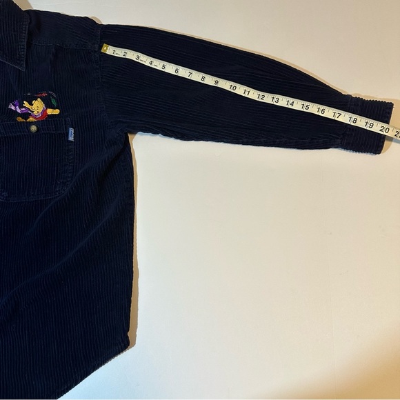 Vtg 90s Disney Winnie the Pooh Corduroy Shirt Shacket - Picture 7 of 8
